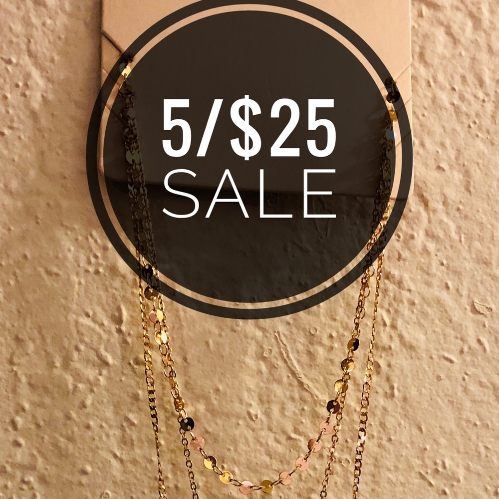 🔺NEW Aeropostale 3 chain Gold Necklaces